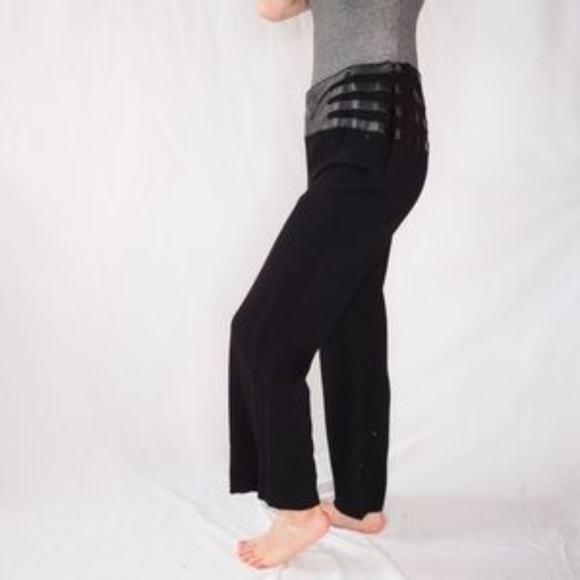 329. Escada RARE Logo Wool Black Pants 42 Trouser - Picture 4 of 7
